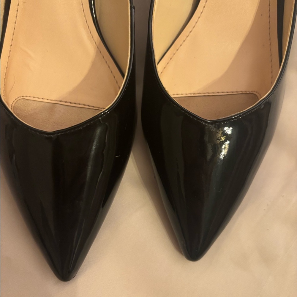 Alex Marie Black Patent • Man Made • kitten Heel Pumps • sleek • Dillards brand• - Picture 12 of 17